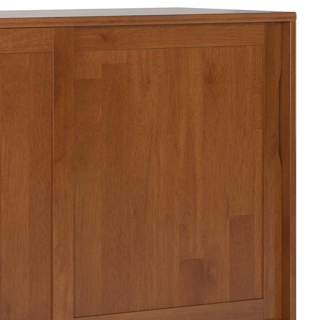 Harper 48 Inch Wide Solid Hardwood Mid-Century Modern Medium Storage Cabinet in Teak