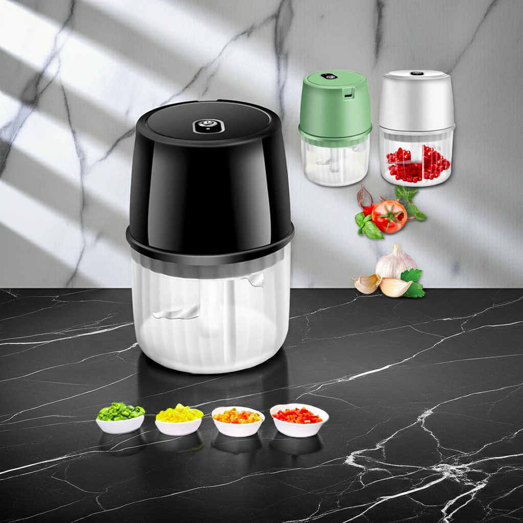 Mini Electric Garlic Chopper & Food Processor, 250ml
