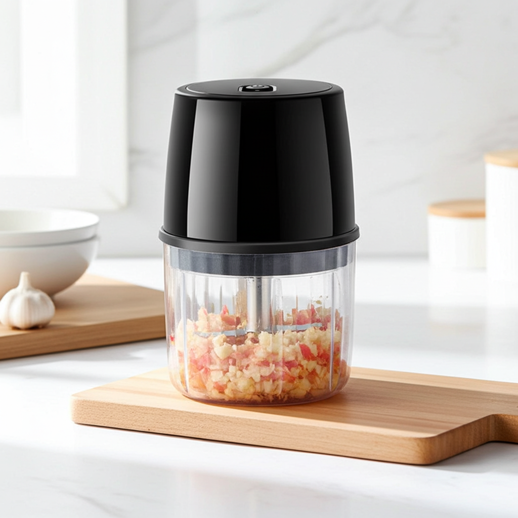 Mini Electric Garlic Chopper & Food Processor, 250ml