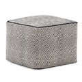 Brynn 18 Inch Wide Square Pouf in Patterned