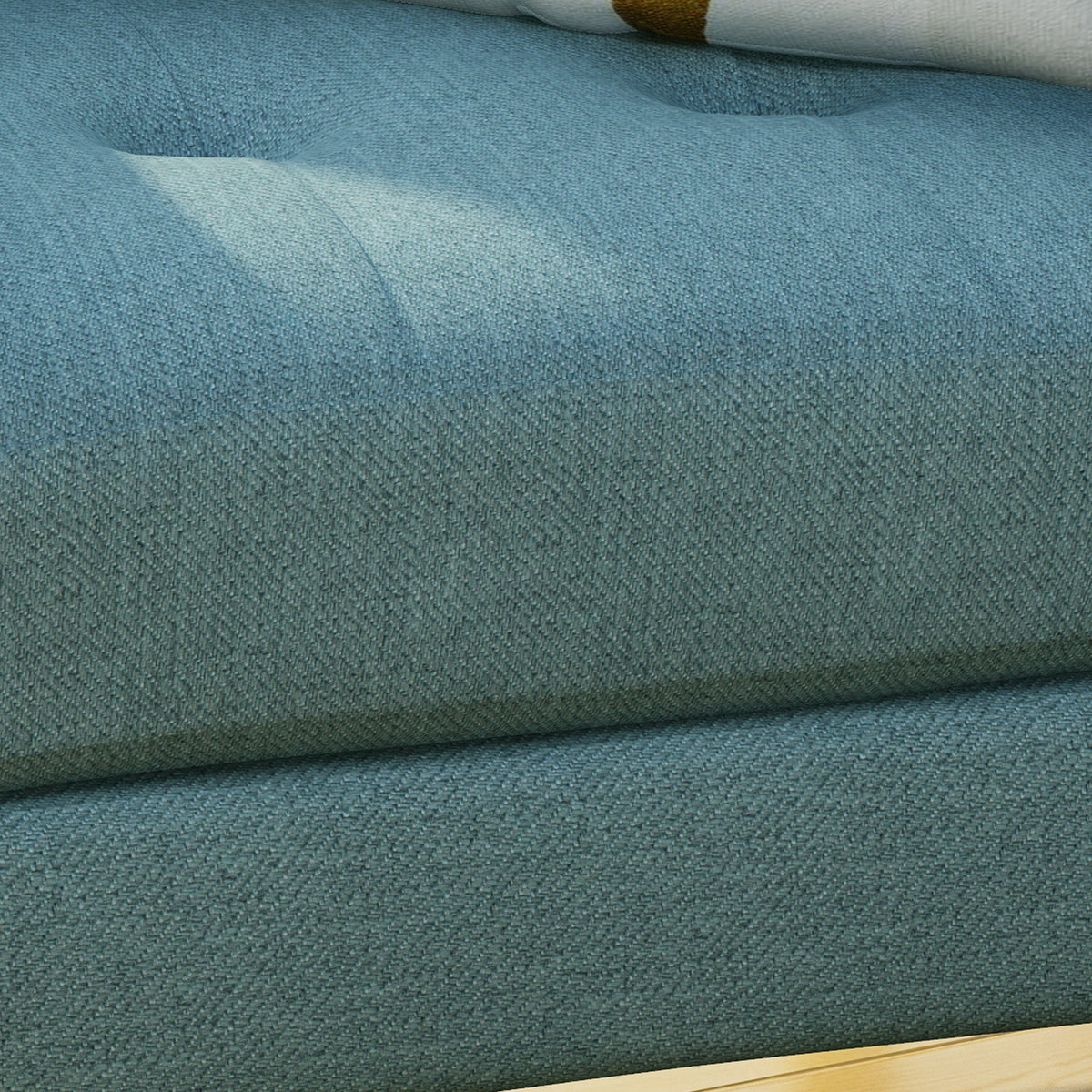 Mid Century Fabric Channel Stitch Club Chair