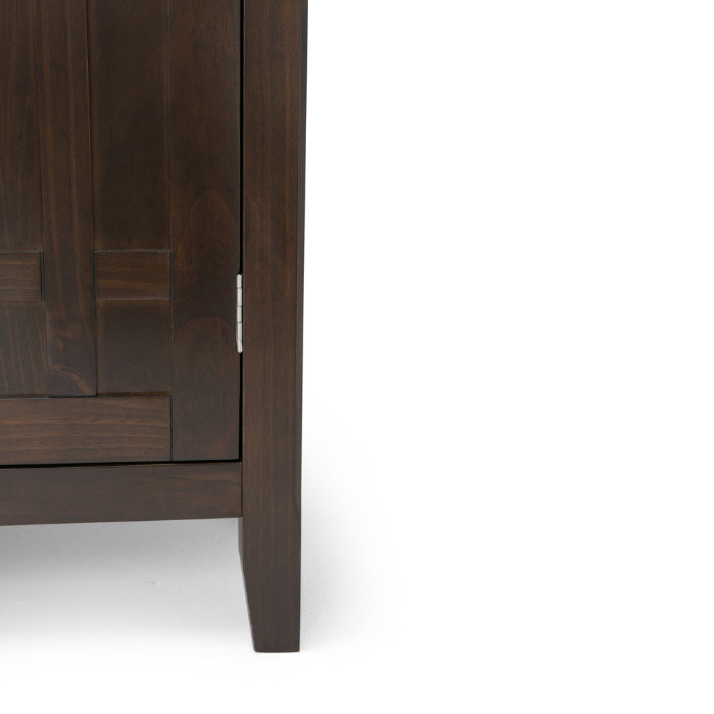 Bedford 54 Inch Wide Solid Wood Sideboard Buffet and Wine Rack