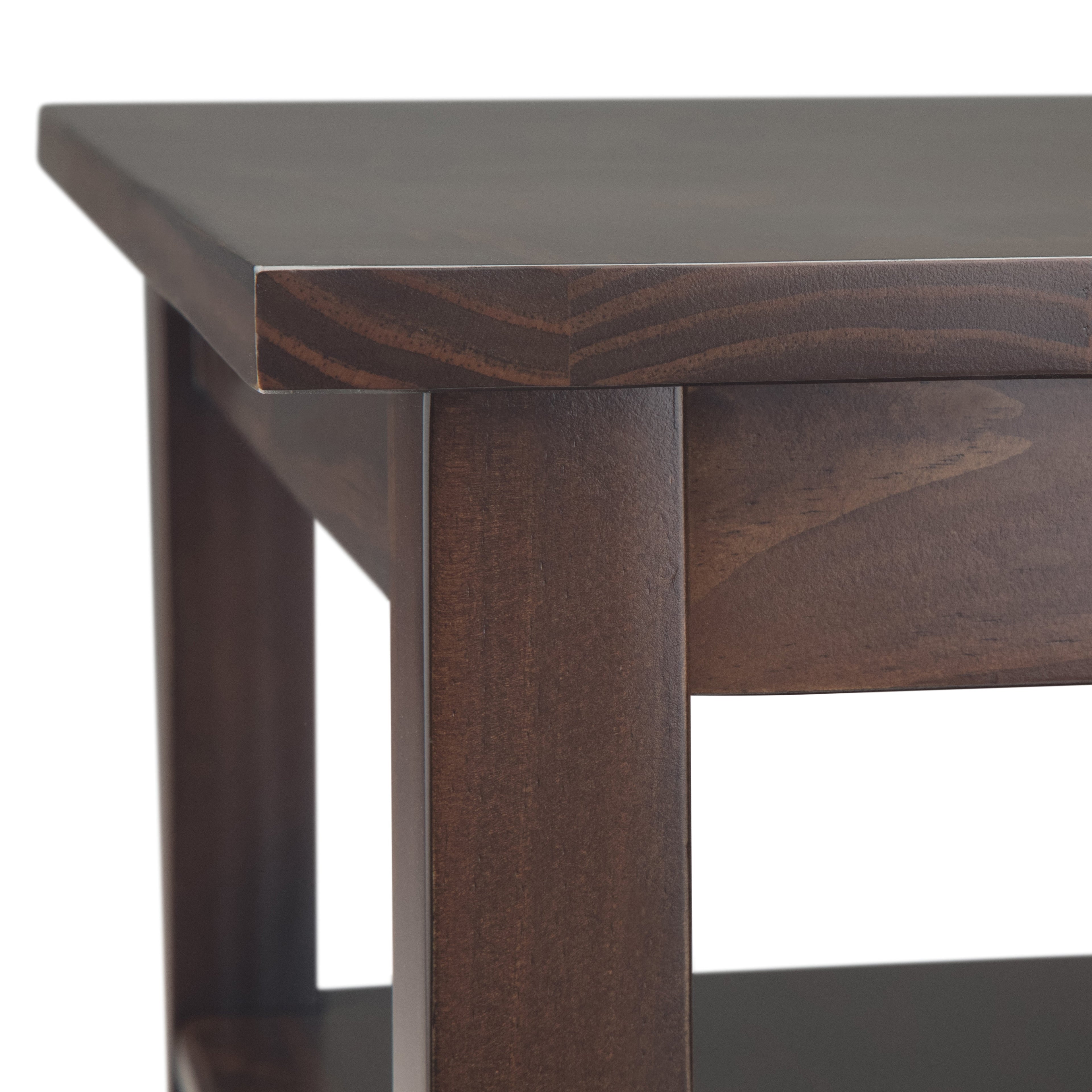 Warm Shaker Solid Wood Transitional Narrow Side Table