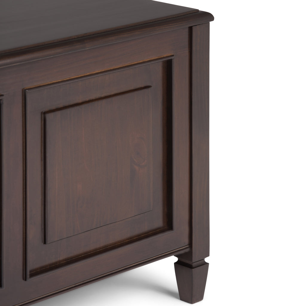 Connaught 51 Inch Wide Solid Wood Storage Bench Trunk