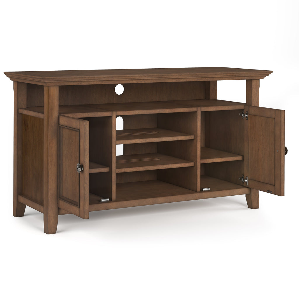Amherst 54 Inch Wide Solid Wood TV Stand in Rustic