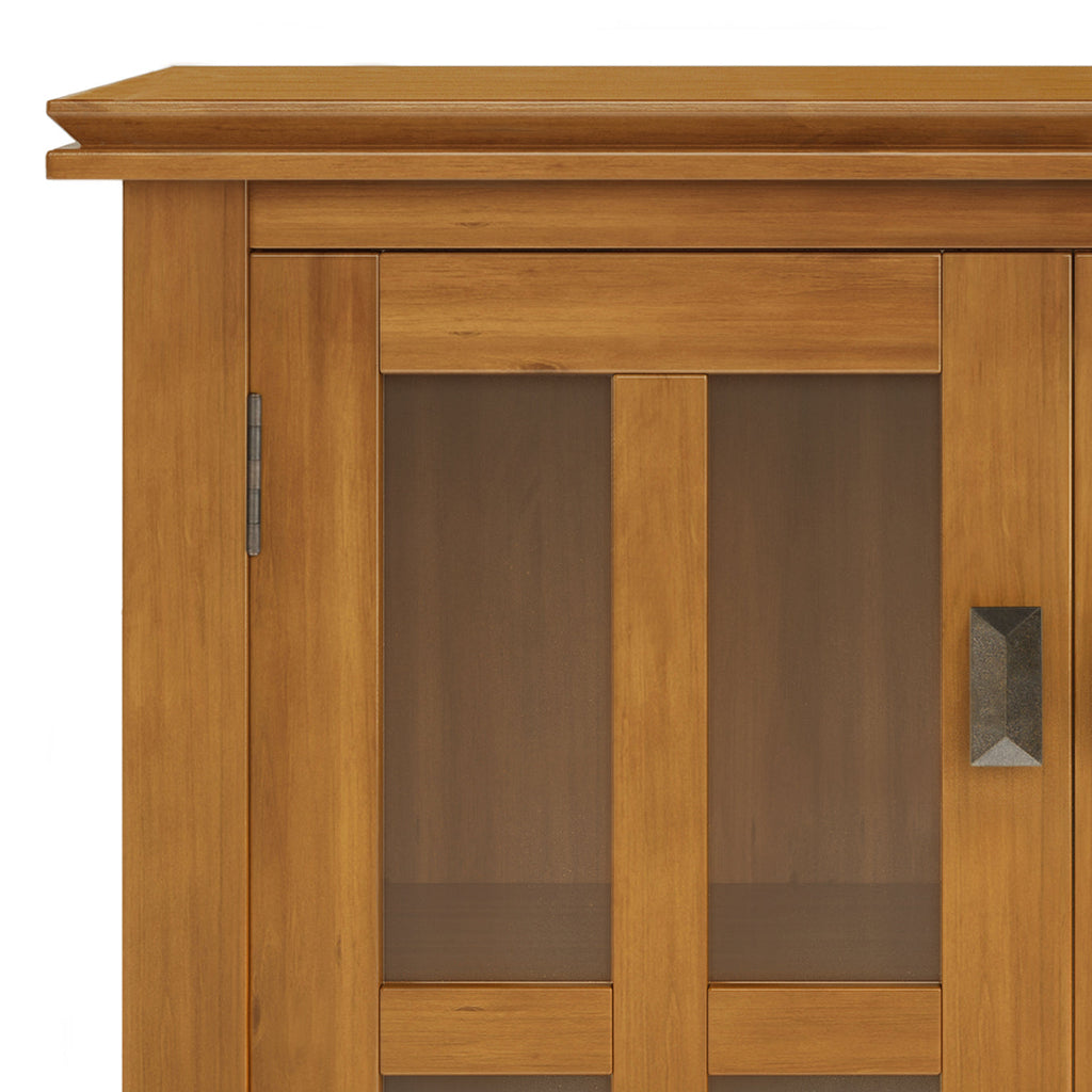 Artisan 30" Wide Solid Wood Low Storage Cabinet in Light Golden