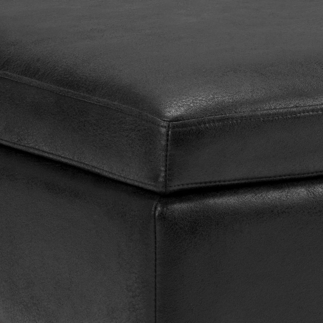 Owen 36 Inch Wide Square Coffee Table Storage Ottoman