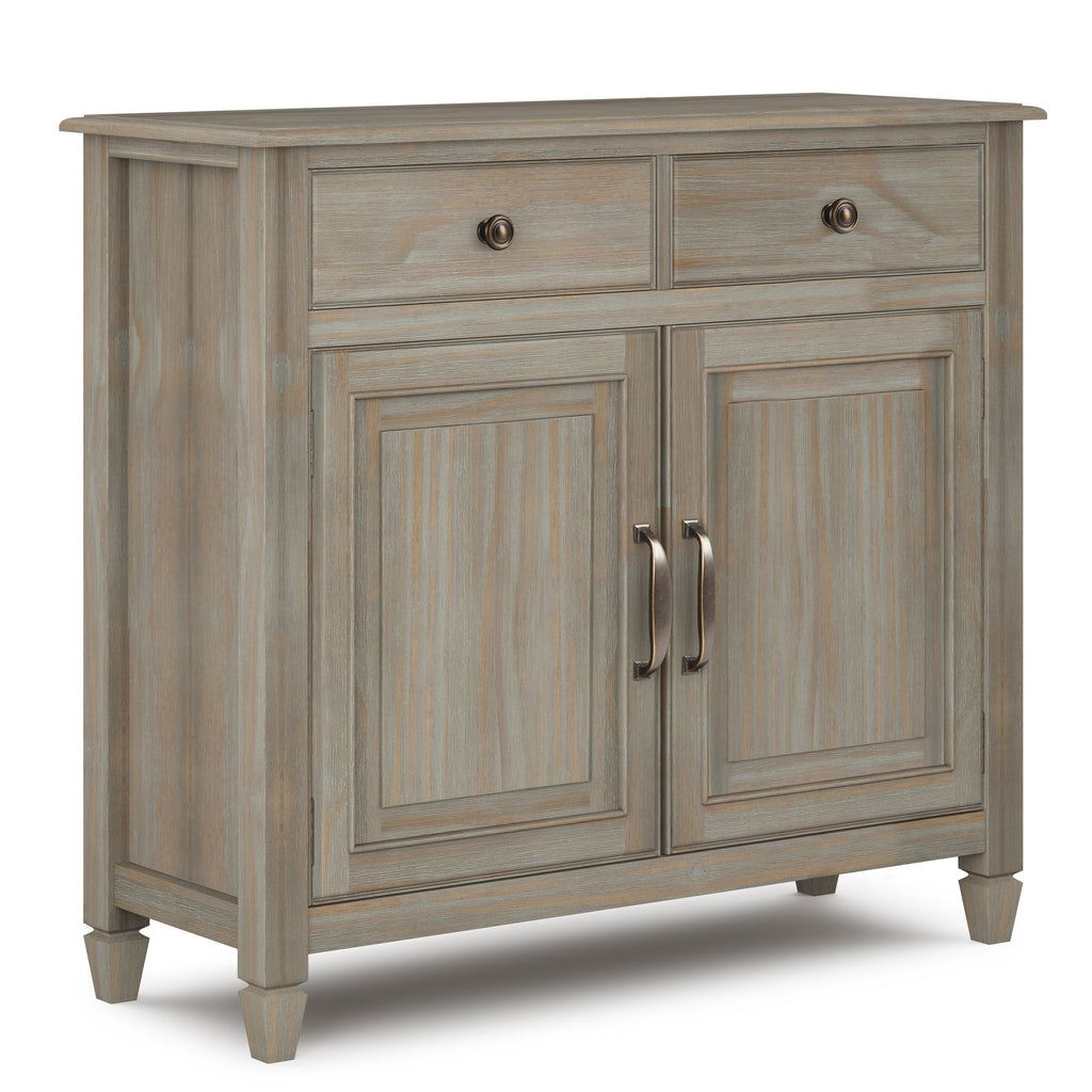 Connaught Solid Wood Entryway Storage Cabinet in Distressed