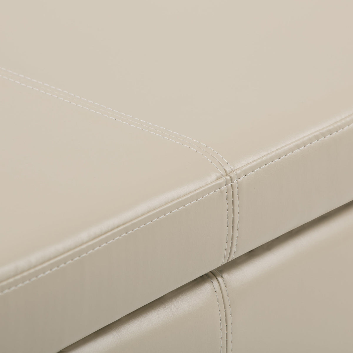Avalon 48 Inch Wide Storage Ottoman Bench in Satin