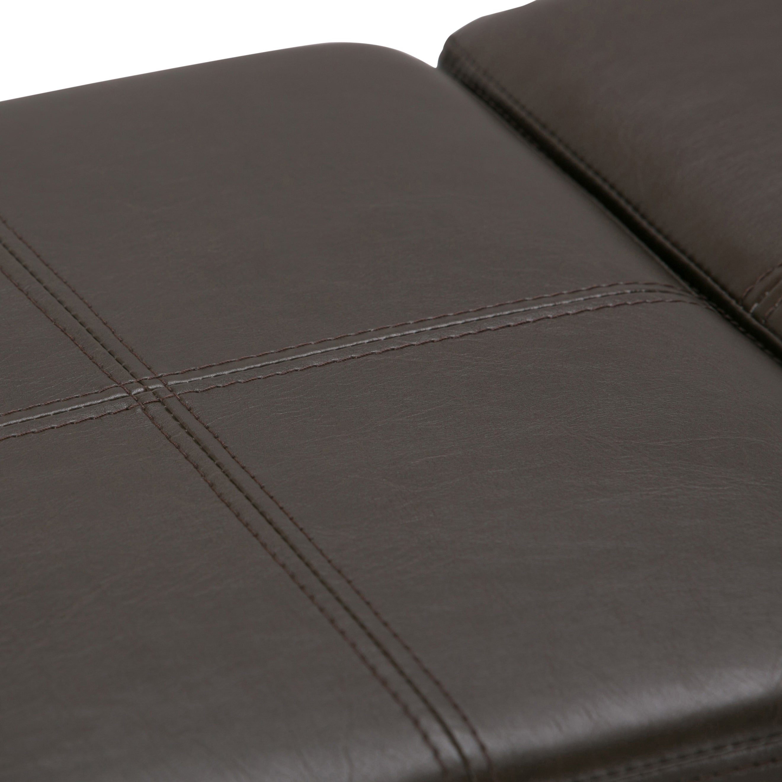 Avalon 42 Inch Wide Storage Ottoman in Chocolate