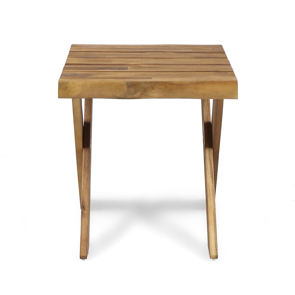 Acacia Wood Side Table