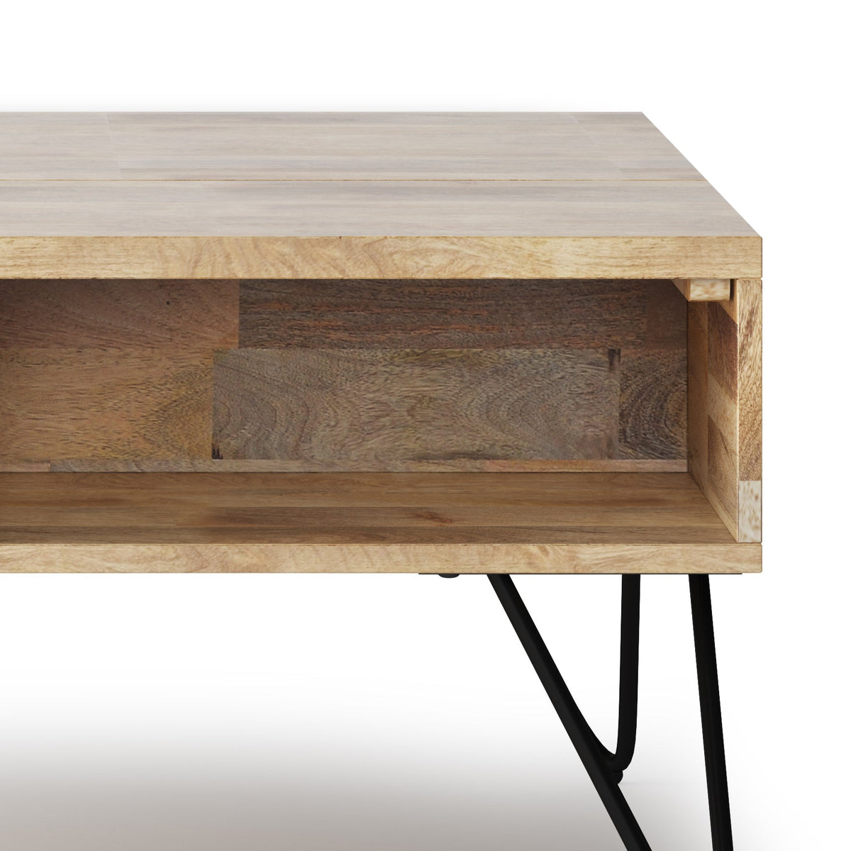 Hunter 36 Inch Wide Solid Mango Wood Small Lift Top Coffee Table
