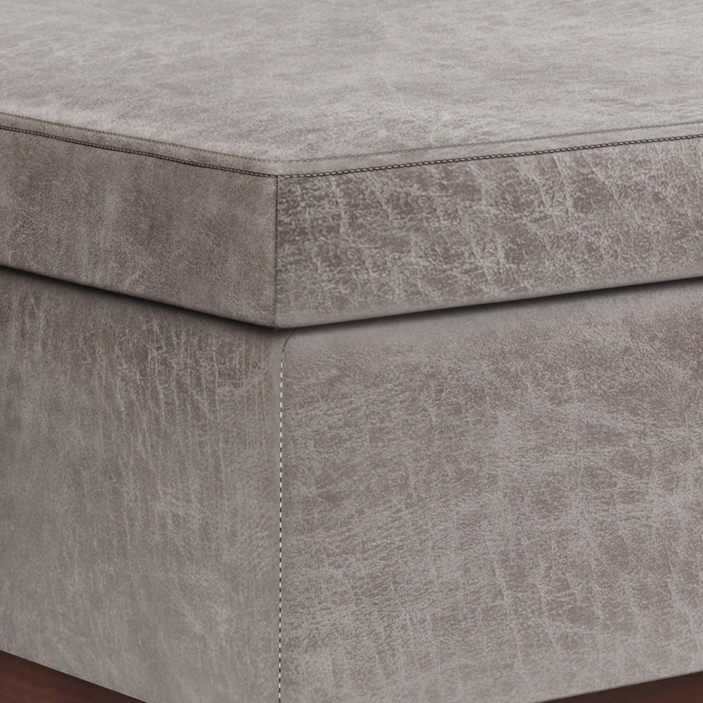 Owen 42 Inch Wide Lift Top Large Coffee Table Storage Ottoman