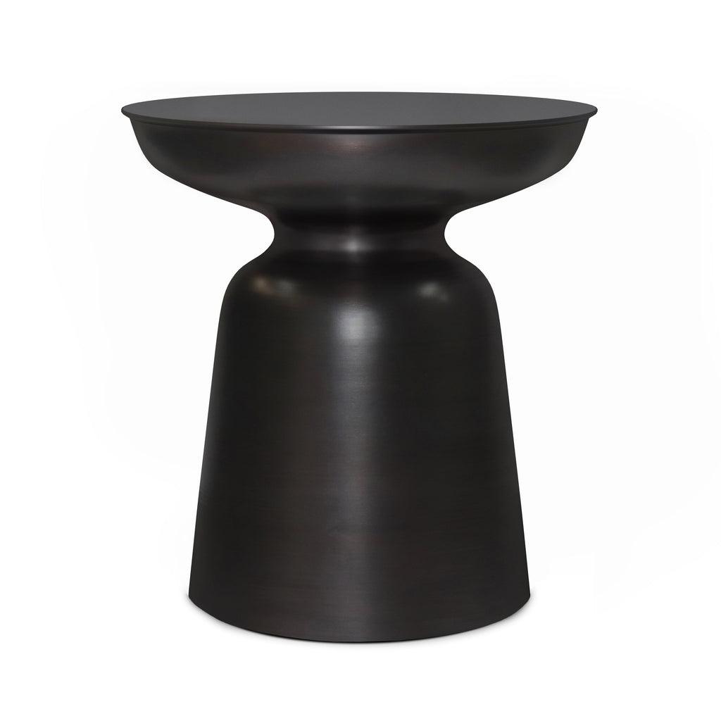 Toby 17 Inch Wide Modern Industrial Metal Accent Table