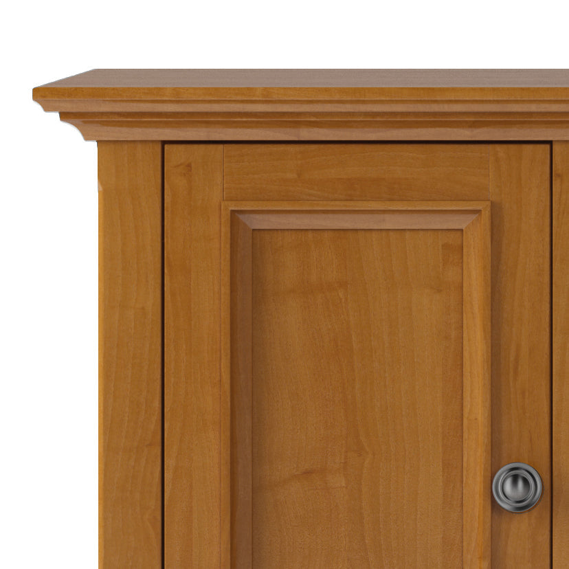 Amherst 72 Inch Wide Solid Wood TV Stand in Light Golden