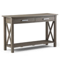 Kitchener 47 Inch Wide Solid Wood Console Sofa Table in Farmhouse