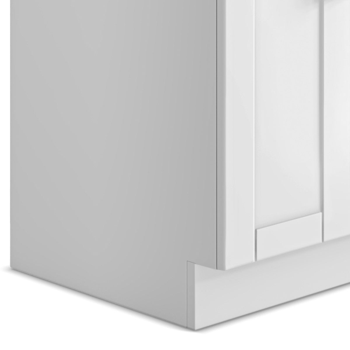 Modern Wide Shaker - 24" Laundry Cabinet with Faucet and Stainless Steel Sink