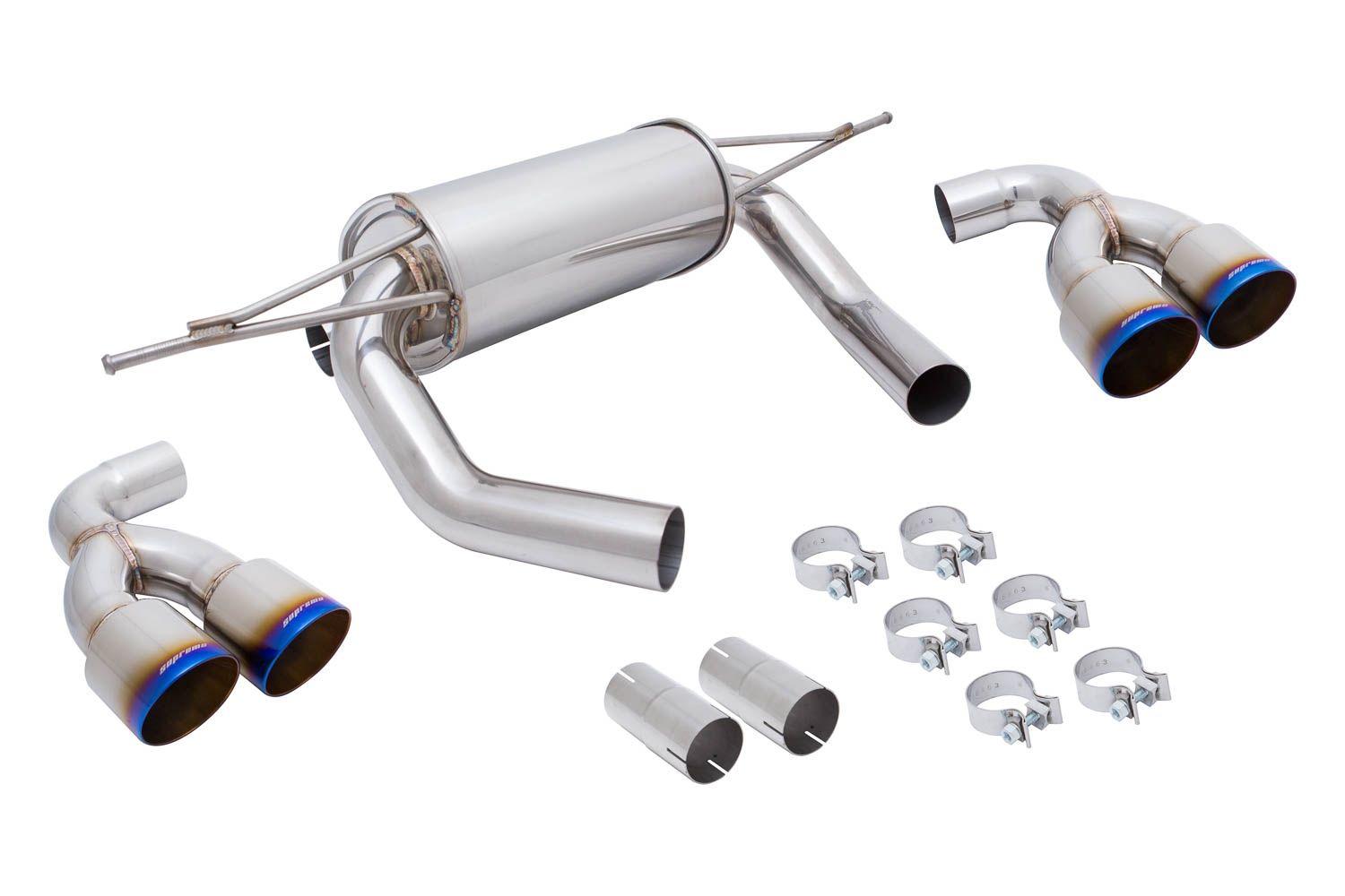 Megan Racing Axle Back Exhaust for BMW M4 F82 2015+ Stainless T-304 Quad Tip - Various Finishes