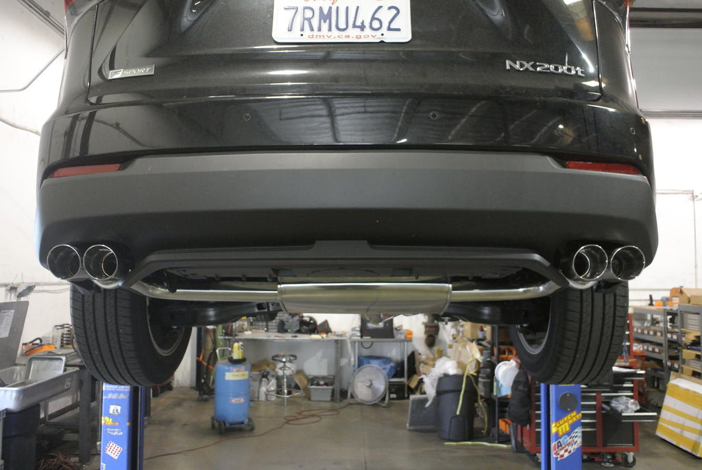 Megan Racing Exhaust System Axle Back for Lexus NX200T 2015-2020 Stainless Rolled Tips MR-ABE-LN15