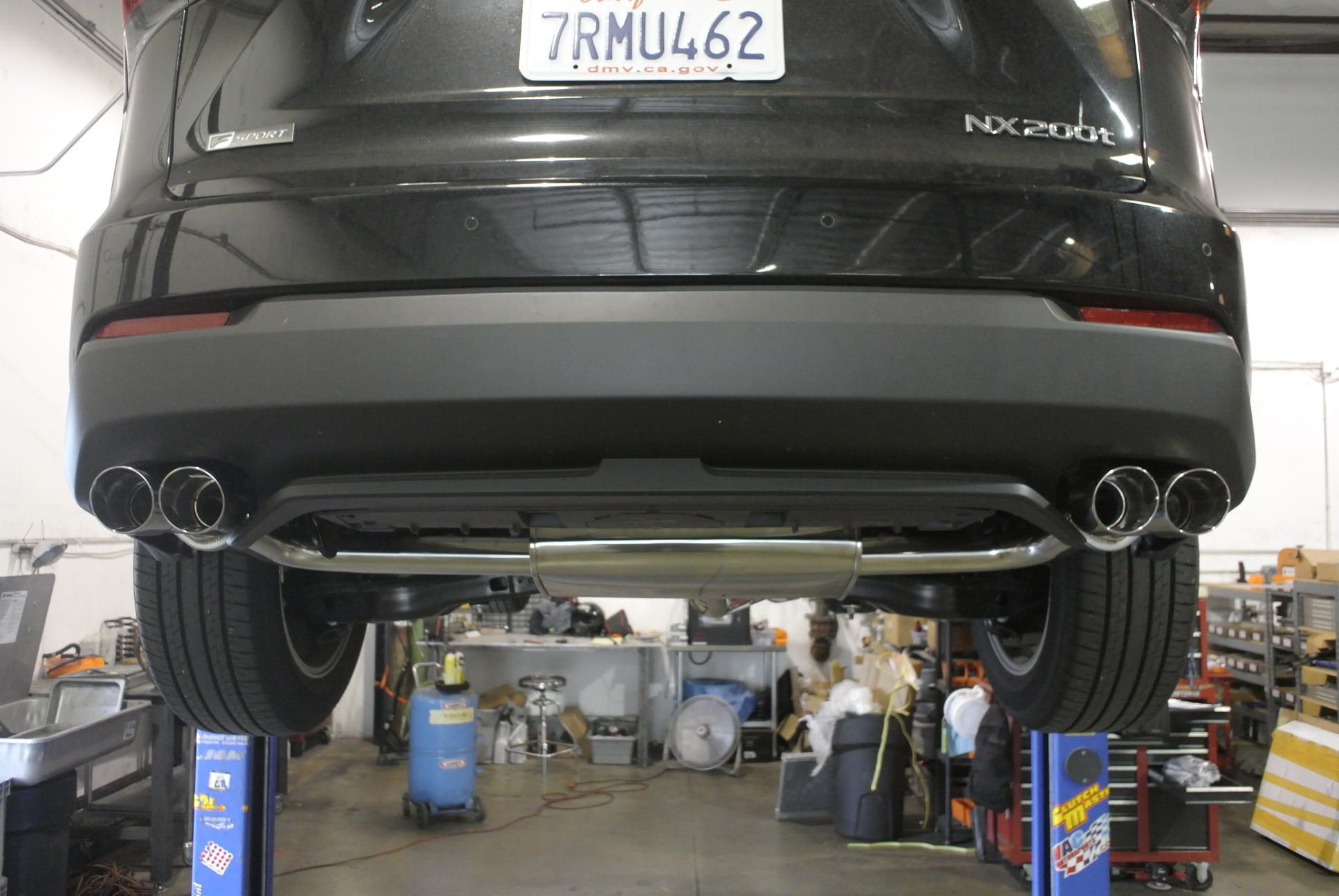 Megan Racing Exhaust System Axle Back for Lexus NX200T 2015-2020 Stainless Rolled Tips MR-ABE-LN15
