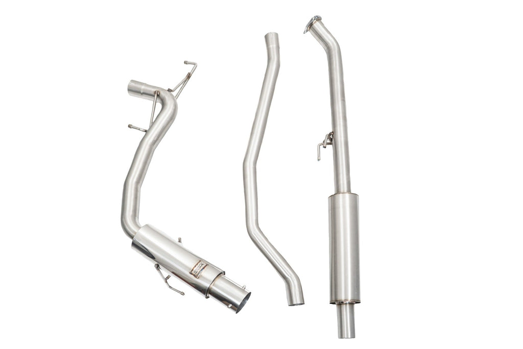 Megan Racing Single Exit Exhaust System for 2022+ Honda Civic - T304 Stainless Steel, Direct Bolt-On, 59mm Inlet, 90mm Tip LWT-CBS-HC22-DS