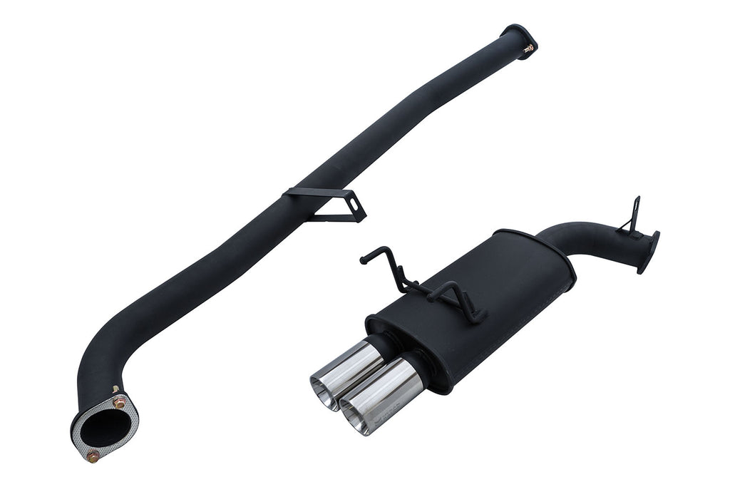 Megan Racing Cat Back Exhaust System for 1989 to 1994 Nissan 240SX S13 - 3 Pipe Stainless Steel MR-CBS-NS13T2B
