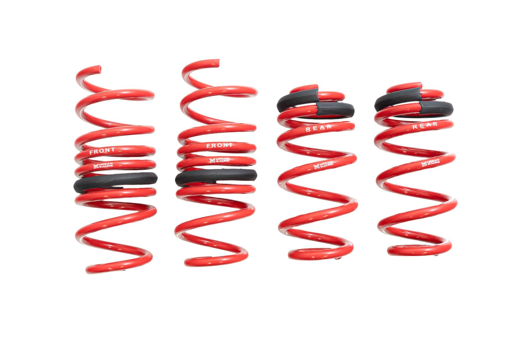 Megan Racing Lowering Springs Front & Rear for Audi A4 and A5 2017 to 2022 SAE 9254 Cold Wound Steel Powder Coated - MR-LS-AA517