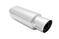 Megan Racing Universal Exhaust Muffler for 19.5" Length, 6" Height, Stainless Steel, Silver Chrome Finish