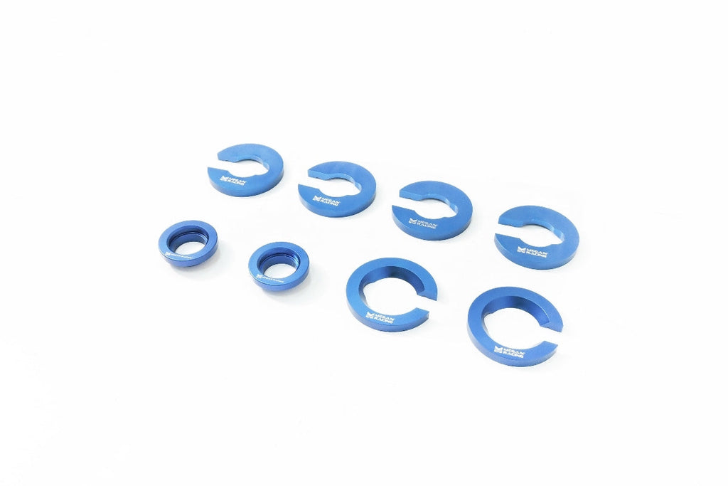 Megan Racing Rear Subframe Bushing Collars 8pcs for Lexus GS300/400 1998-2005 IS300 2001-2005 SC430 2001-2010 - Solid Aluminum, Anodized MRS-LX-0390