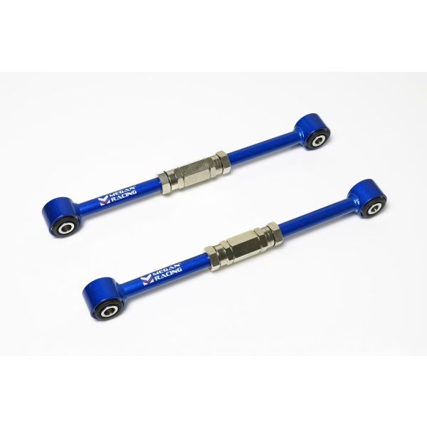 Megan Racing Rear Adjustable Lateral Arms for Subaru Impreza GC/GD 15-17" Adjustable Length, Anti-Dust Pillowball Ends