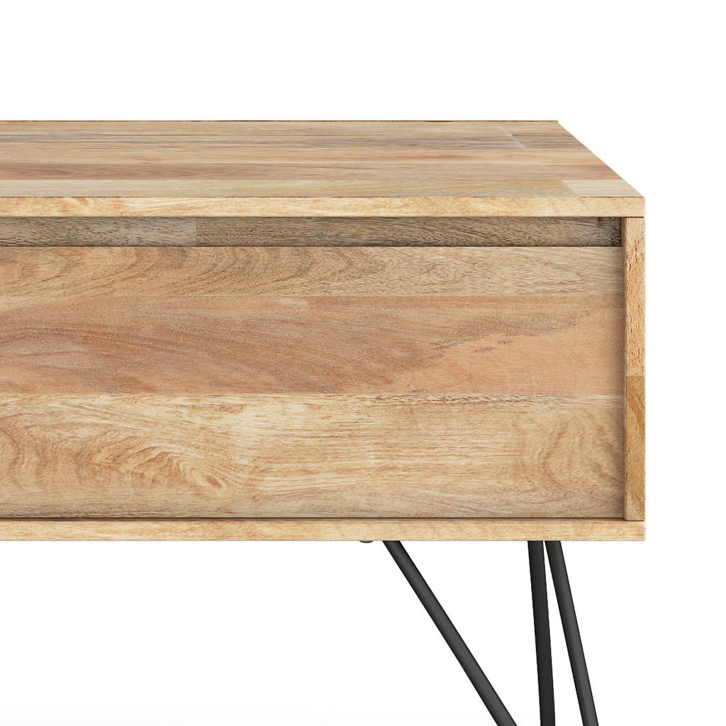 Hunter 68 Inch Wide Solid Mango Wood TV Stand