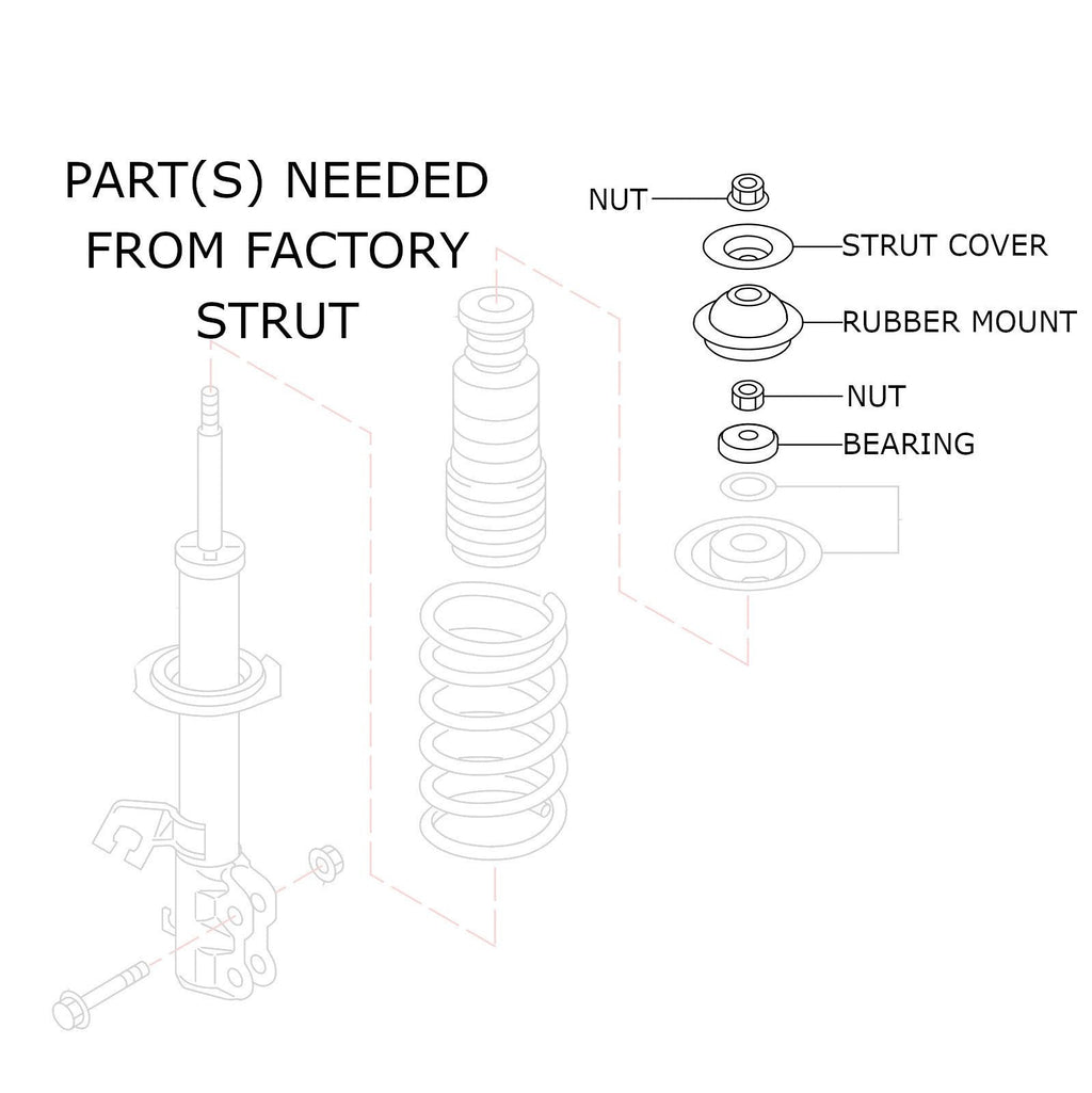 Godspeed Nissan Versa (N17X) 2013-19 MonoSS Coilovers