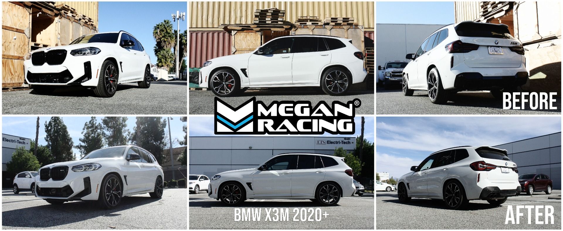 Megan Racing Lowering Springs for BMW X3M/X4M (F97/F98) 2019+ -20mm Drop, SAE 9254 Cold Wound Steel - MR-LS-BF98X