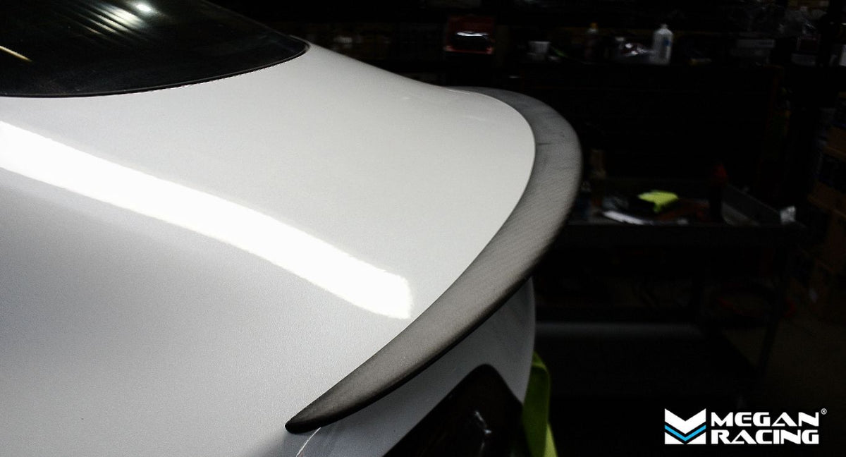 Megan Racing Carbon Rear Wing for Tesla Model 3 2017+ - Matte Carbon MRC-EXT-TSL317
