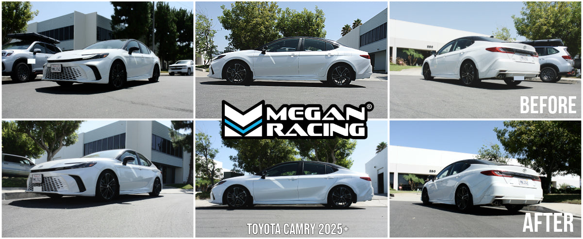 Megan Racing Lowering Springs Front & Rear for 2025+ Toyota Camry SAE 9254 Cold Wound Steel - MR-LS-TCA25