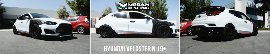 Megan Racing Coilover Kit Front/Rear for 2019+ Hyundai Veloster N – 32-Level Adjustability MR-CDK-HYV19N