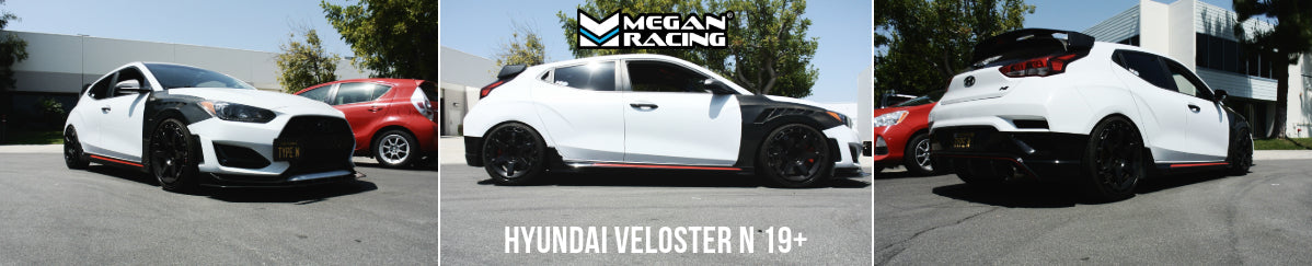 Megan Racing Coilover Kit Front/Rear for 2019+ Hyundai Veloster N – 32-Level Adjustability MR-CDK-HYV19N