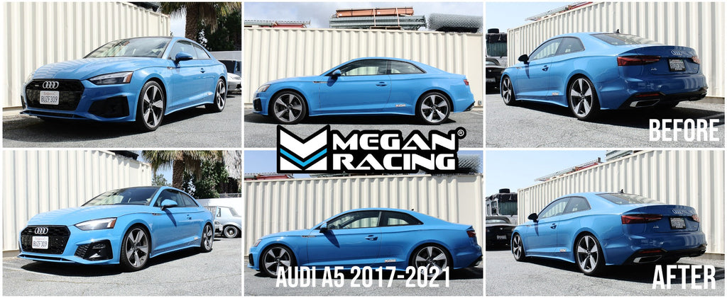 Megan Racing Coilover Kit Euro Series for Audi A4/A5 2017-2021 48mm Strut Full Length Adjustable