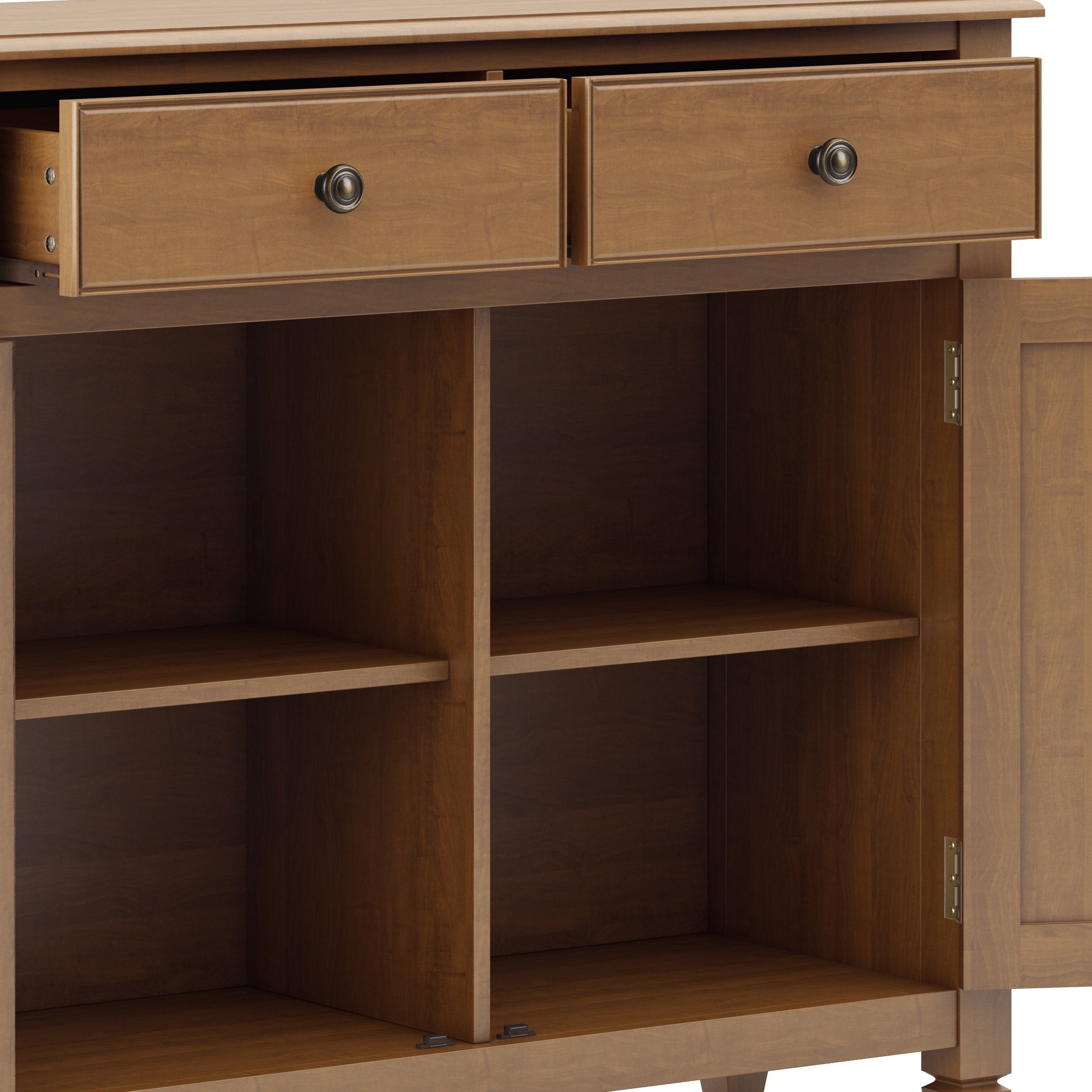 Connaught Solid Wood Entryway Storage Cabinet in Light Golden