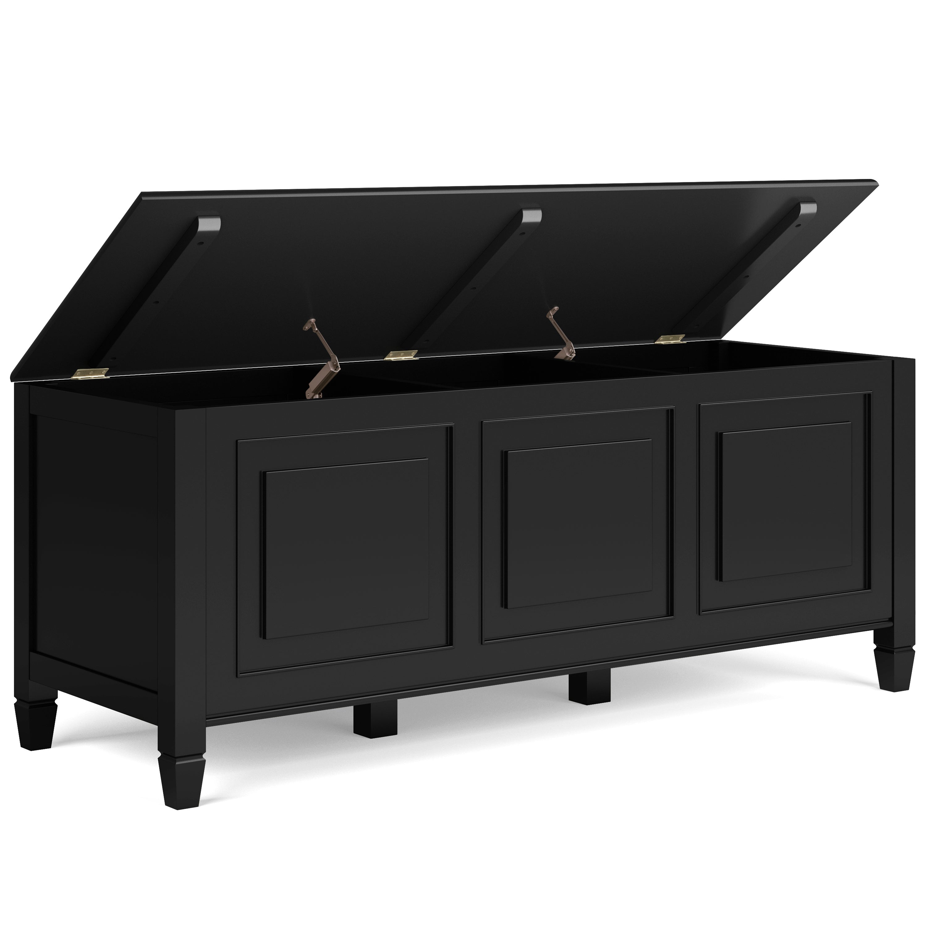 Connaught 51 Inch Wide Solid Wood Storage Bench Trunk