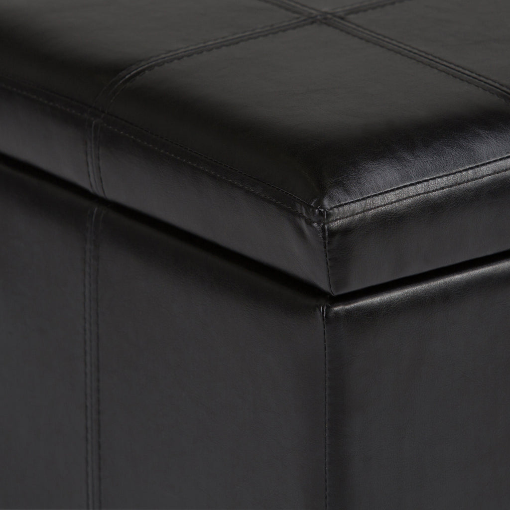 Amelia 33 Inch Wide Storage Ottoman Bench