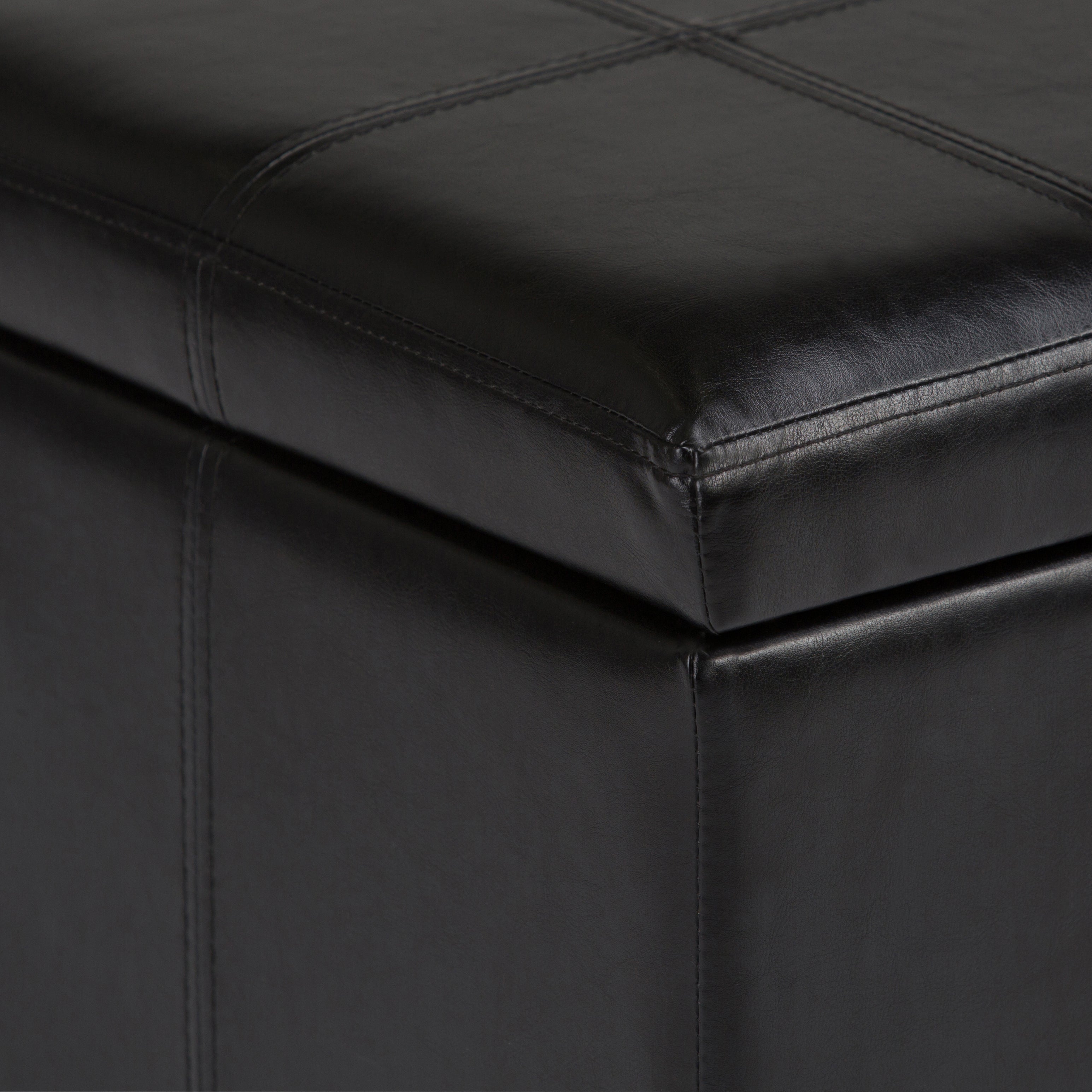 Amelia 33 Inch Wide Storage Ottoman Bench