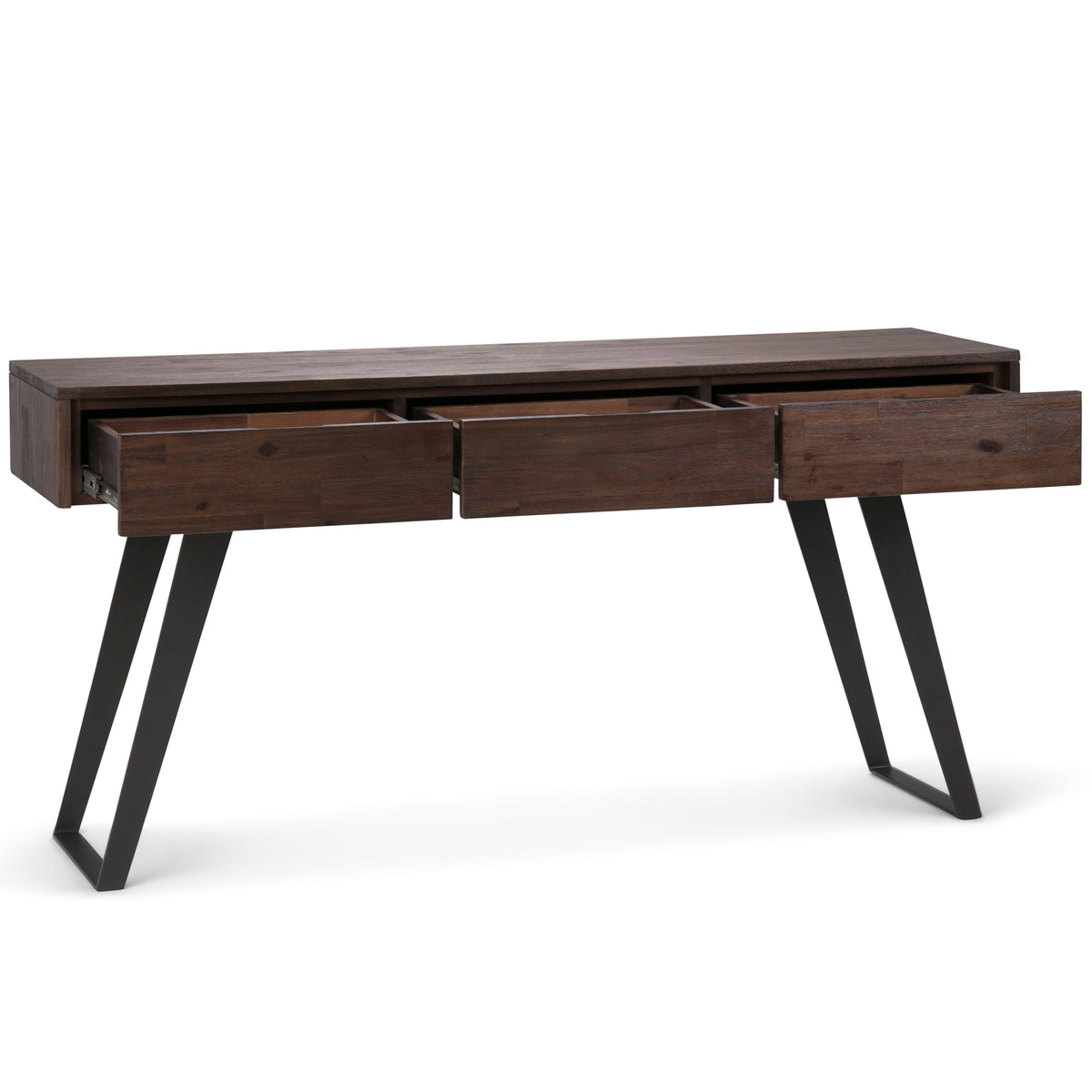 Lowry 60 Inch Wide Solid Acacia Wood Console Sofa Table