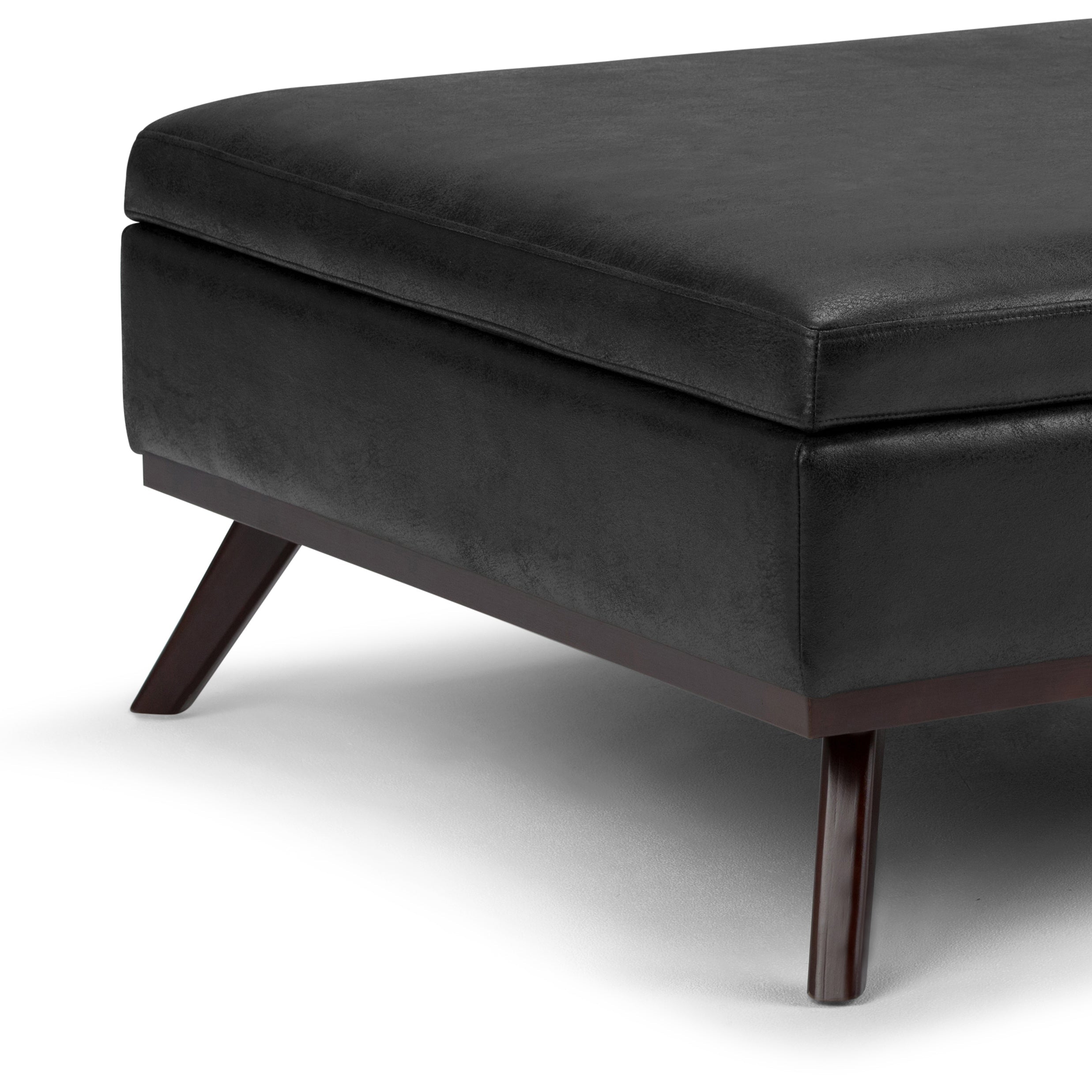 Owen 36 Inch Wide Square Coffee Table Storage Ottoman