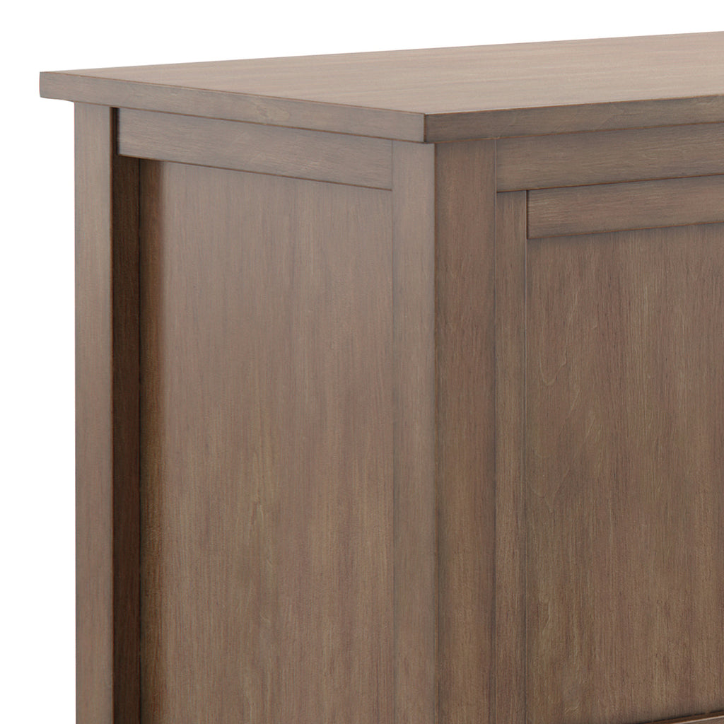 Warm Shaker 47 Inch Wide Solid Wood TV Stand in Rustic
