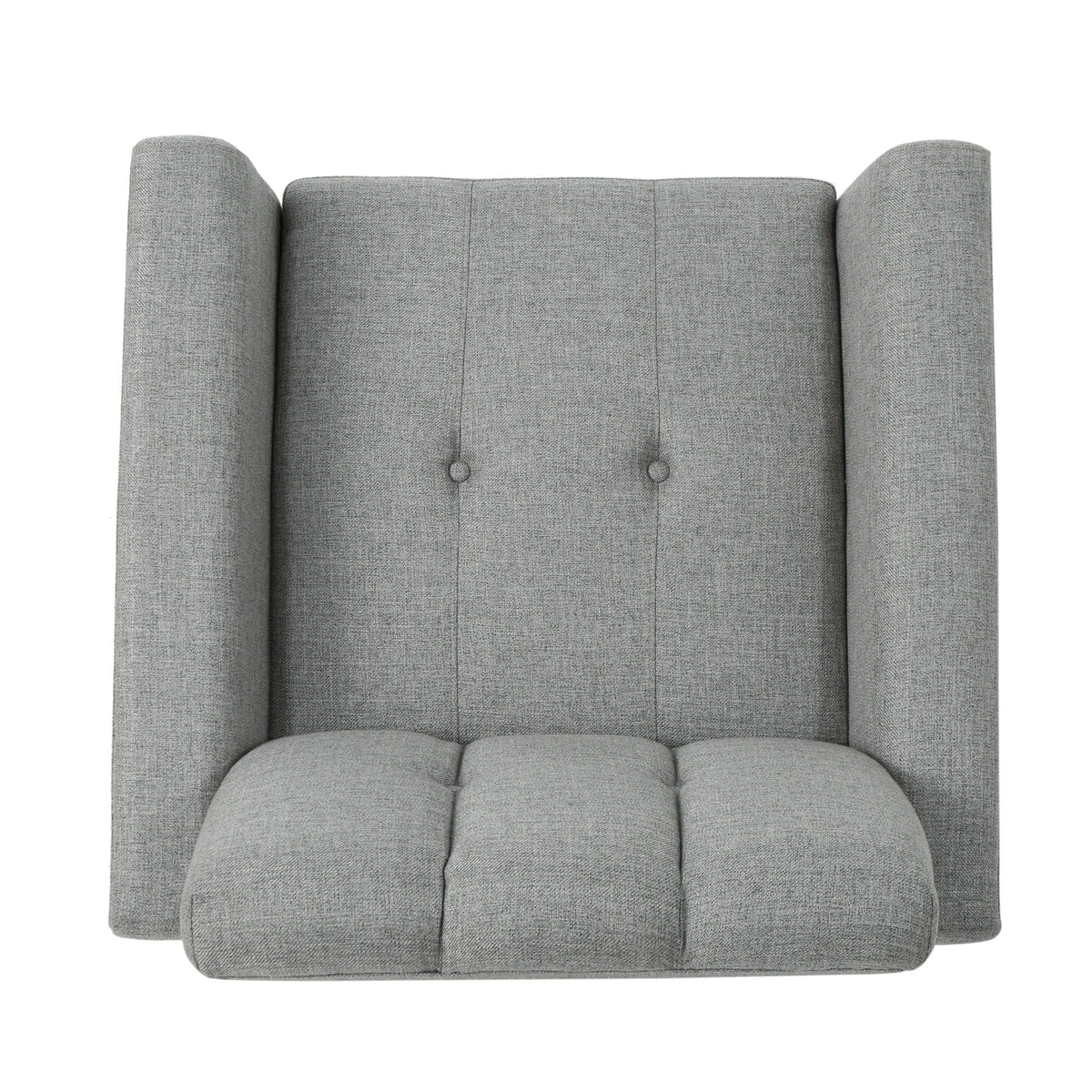 Mid Century Fabric Channel Stitch Club Chair
