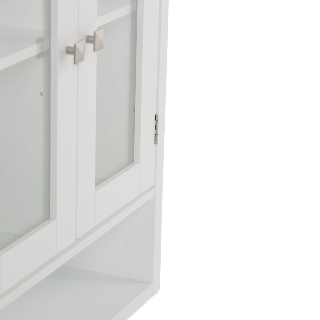 Acadian 24 Inch Wide Solid Wood Double Door Wall Cabinet