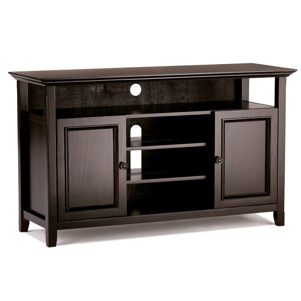 Amherst 54 Inch Wide Solid Wood TV Stand in Hickory
