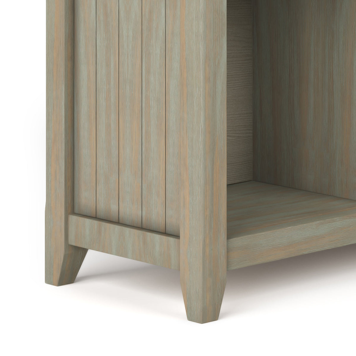 Acadian 57 Inch Wide Solid Wood 8 Cube Storage Sofa Table