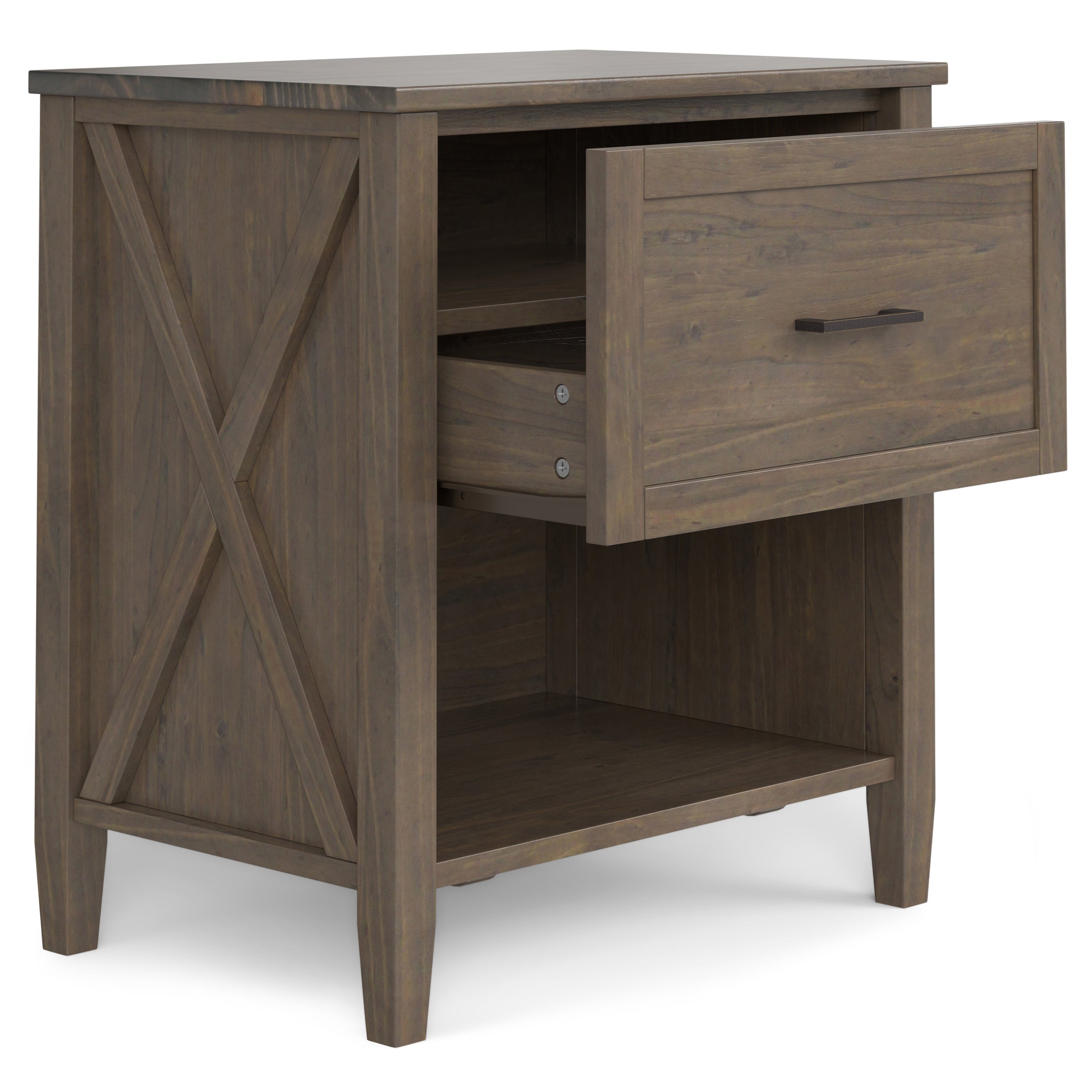 Ela Bedside Table - Smoky